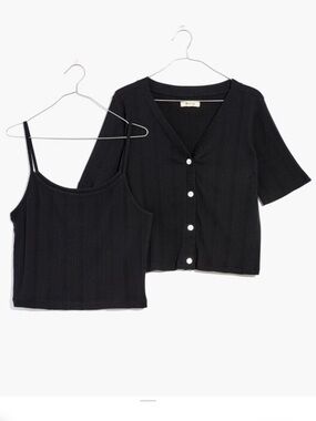 Madewell Pointelle Cardigan Twin Set